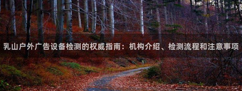 杏宇平台招商：乳山户外广告设备检测的权威指南：机构介绍、检测流程和注意事项