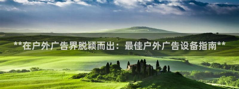 杏宇平台登录步骤图：**在户外广告界脱颖而出：最佳户外广告设备指南**