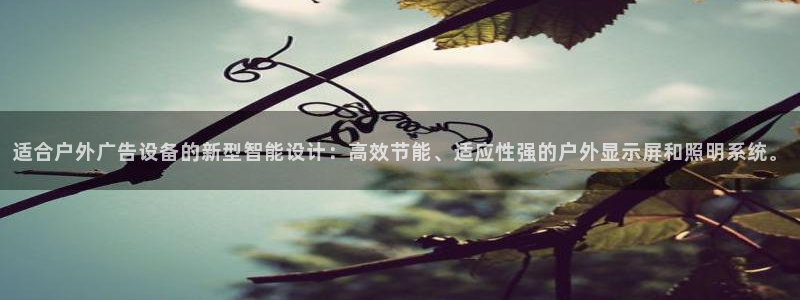 杏宇平台代理怎么样：适合户外广告设备的新型智能设计：高效节能、适应性强的户外显示屏和照明系统。