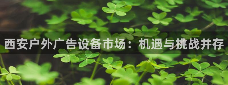 杏宇平台怎么样赚钱：西安户外广告设备市场