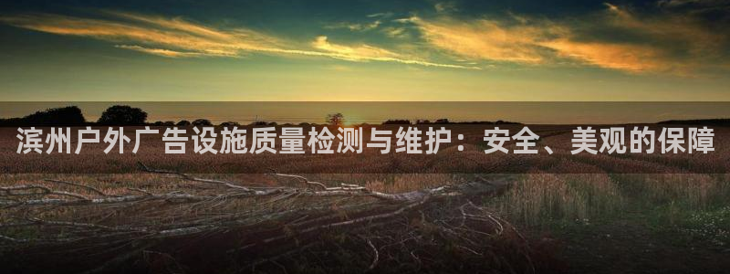杏宇平台怎么样：滨州户外广告设施质量检测