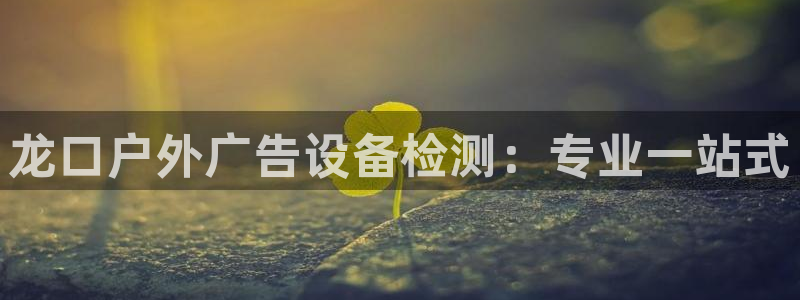 杏宇平台代理怎么样赚钱：龙口户外广告设备检测：专业一站式