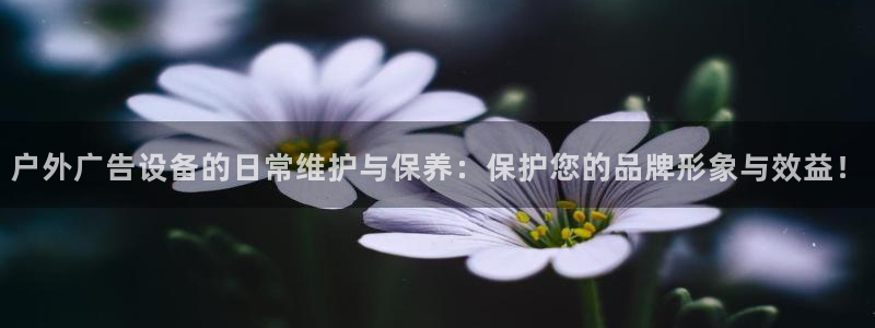 杏宇平台招商电话号码：户外广告设备的日常
