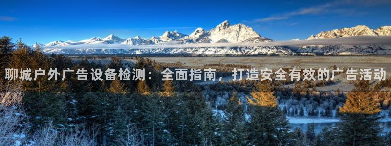 杏宇平台注册地址在哪里：聊城户外广告设备检测：全面指南，打造安全有效的广告活动